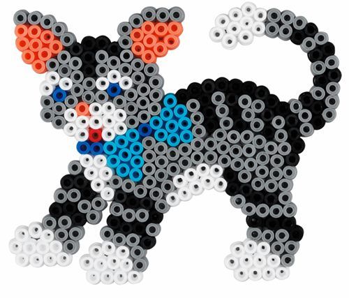 Hama Midi hund och katt - pärlor och pärlplattor - 2000 Midi pärlor